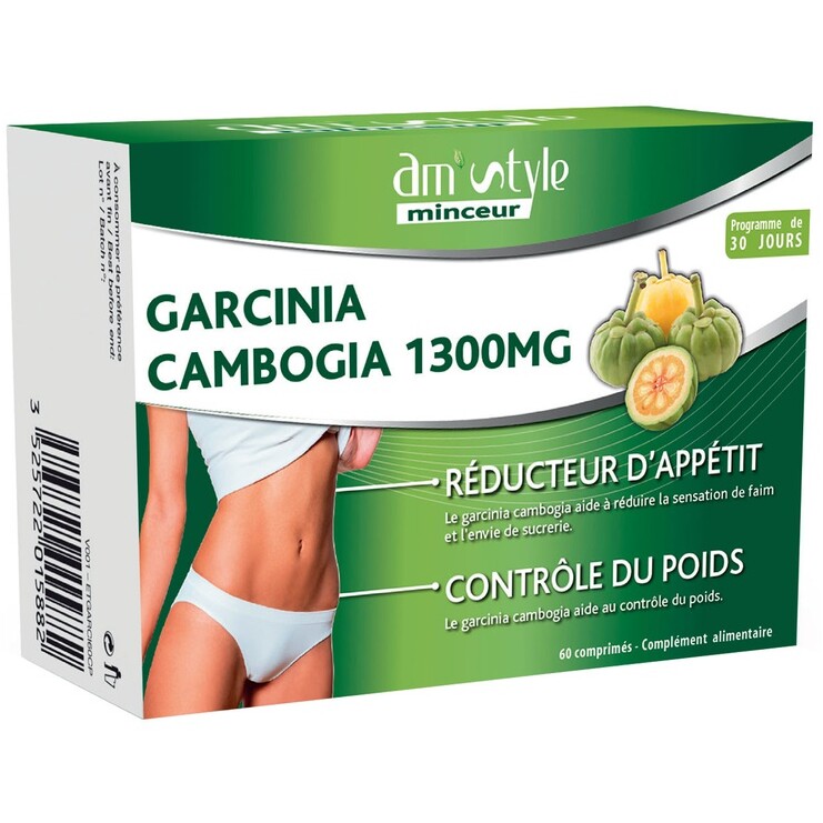 Comprimés Garcinia cambogia - Réducteur d'appétit & contrôle du poids - 1 mois