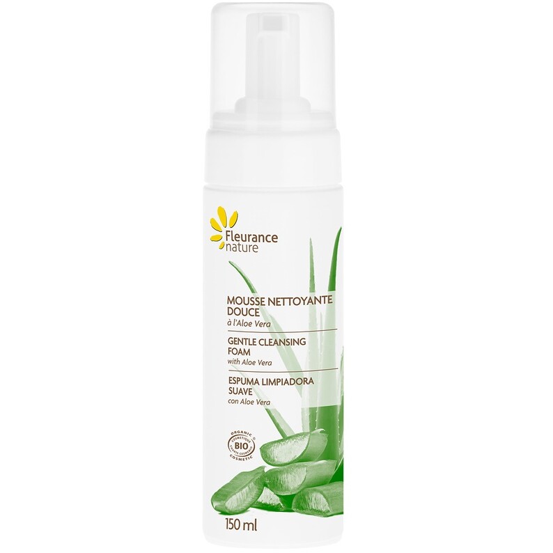 Mousse nettoyante bio - Aloe vera - Visage - 150 ml
