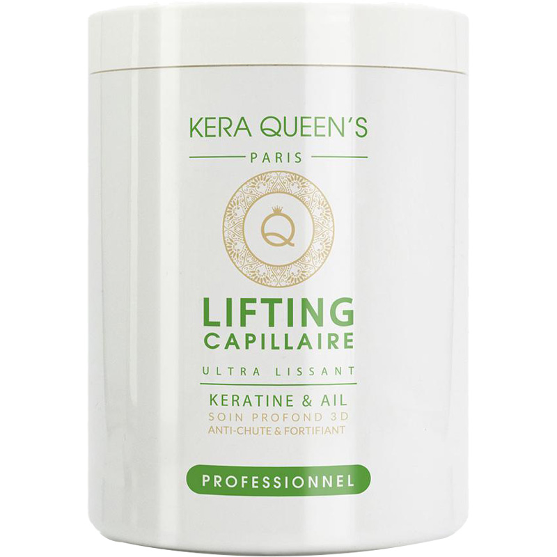Masque lifting capillaire anti-chute & fortifiant - Kératine & ail - Cheveux ternes & fatigués - 1 L 