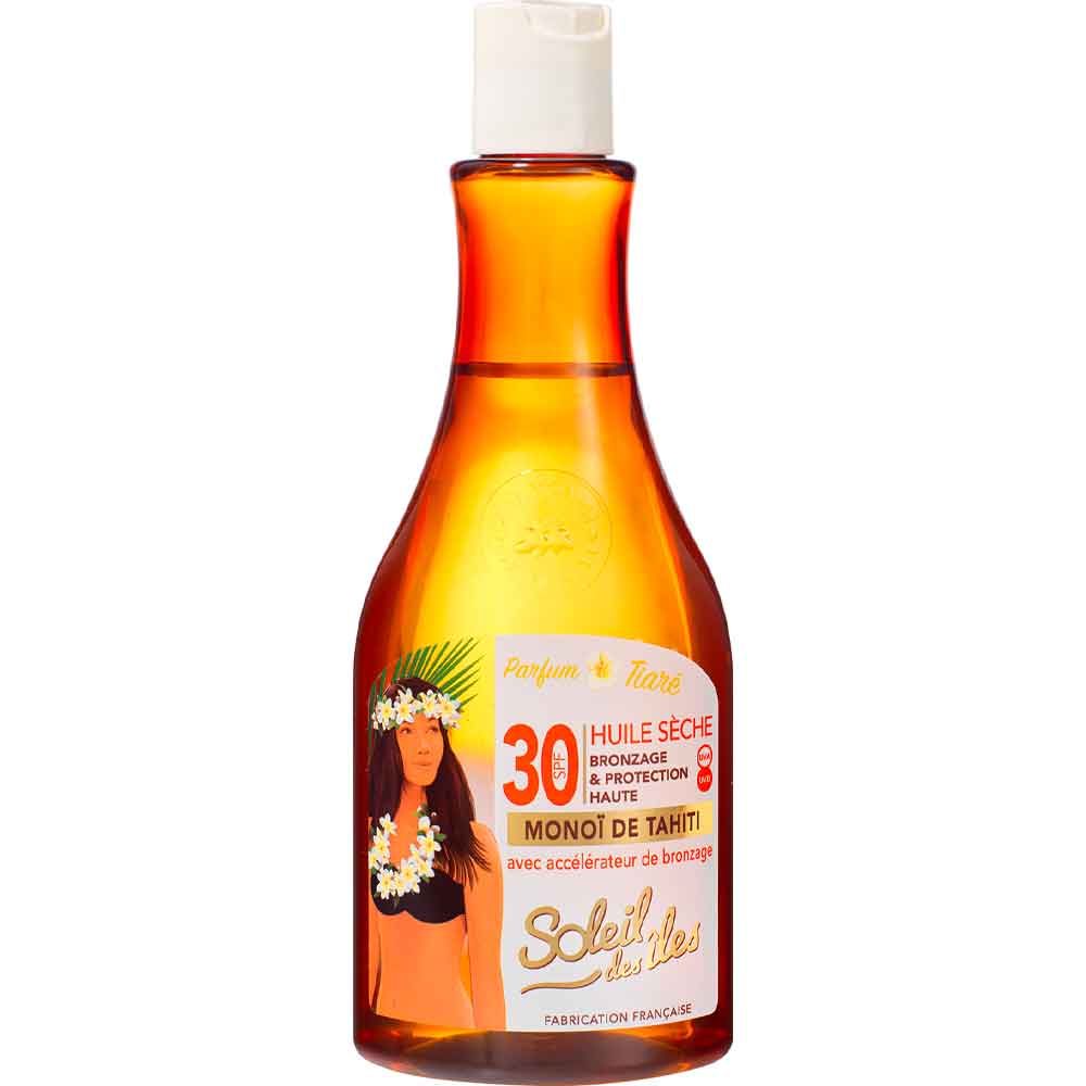 Huile sèche protectrice SPF 30 - Parfum tiarée - 150 ml