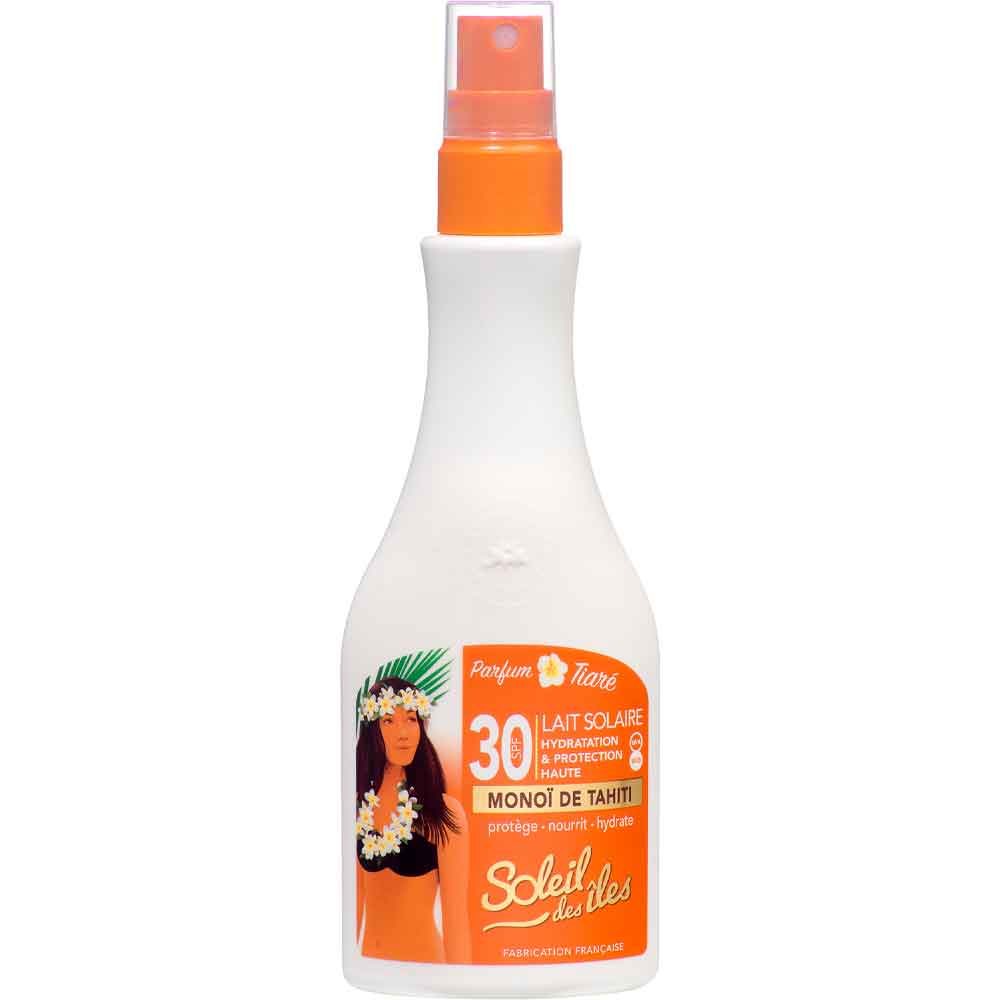 Lait protecteur en spray SPF 30 - Monoï - Parfum des îles - 150 ml
