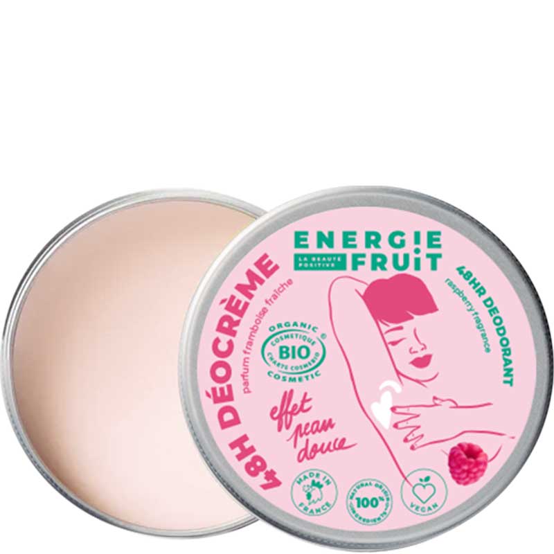 Déodorant crème bio 48h - Framboise - 45 g