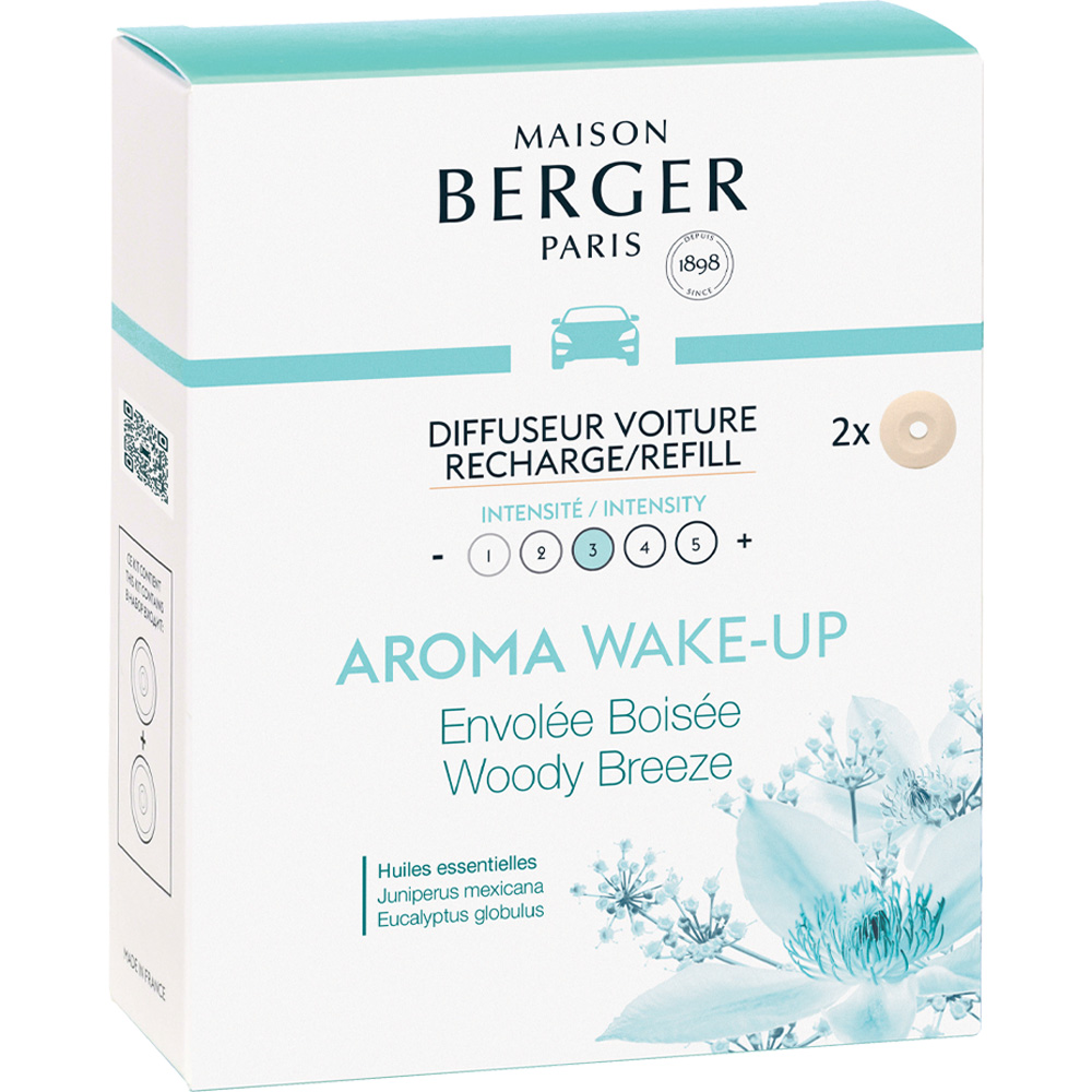 MAISON BERGER - Duo de recharges diffuseur voiture - Aroma Wake-Up