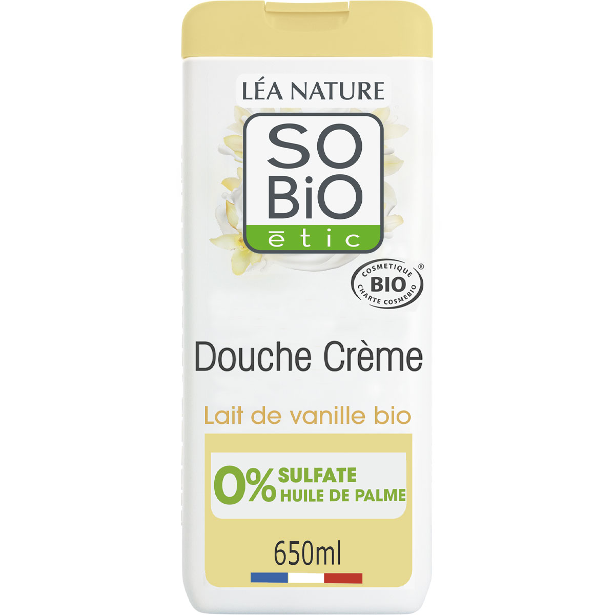 Douche crème bio hydratante - Vanille - 650 ml