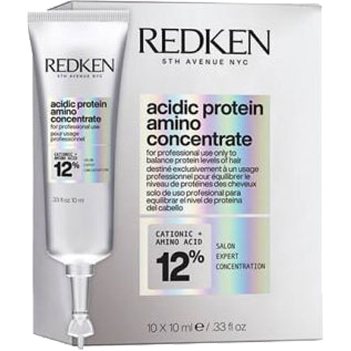 Soin sans rinçage concentré - Acidic Protein Amino 12% - Cheveux abîmés - 10 unités