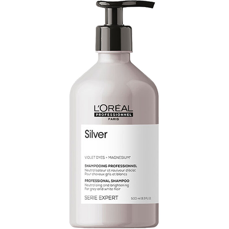 Shampoing éclat - Magnésium - Cheveux gris & blancs - 500 ml