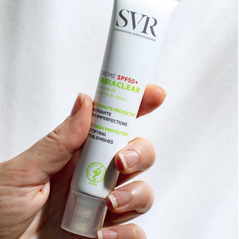 Crème anti-imperfections SPF 50+ - Sebiaclear - Peaux grasses - 40 ml