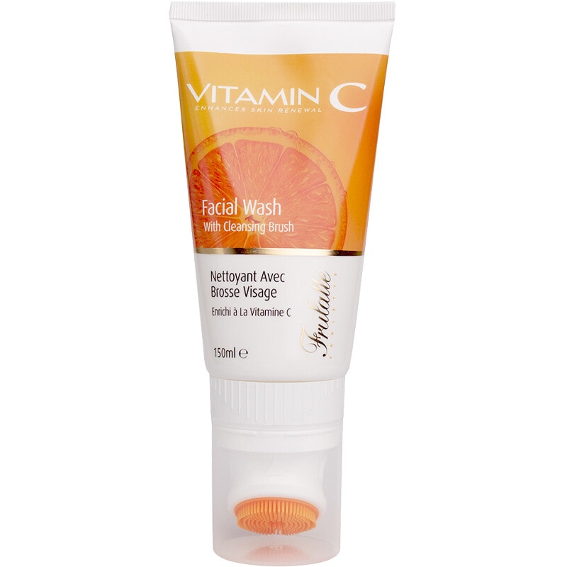 Nettoyant avec brosse - Vitamine C - Visage - 150 ml