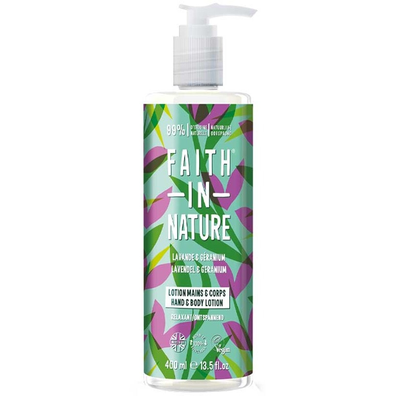 Lotion hydratante - Lavande & Géranium - Corps & mains - 400 ml