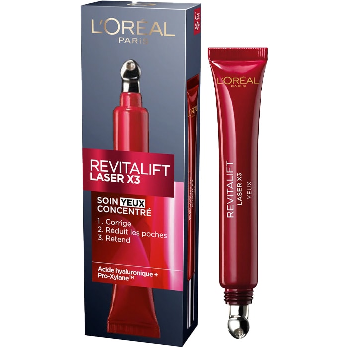 Soin contour des yeux - Revitalift Laser - Acide hyaluronique - Visage - 15 ml
