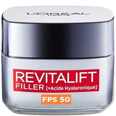 Crème anti-âge repulpante SPF 50 - Revitalift Filler - Acide hyaluronique - Visage - 50 ml
