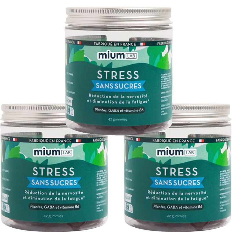 Cure gummies stress - Pomme verte - Sans sucres - 2 mois