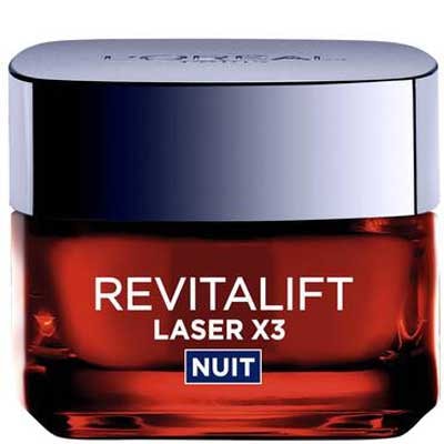 Crème de nuit anti-âge - Revitalift Laser - Acide hyaluronique & vitamine C - Visage - 50 ml