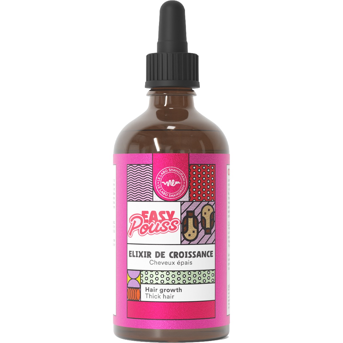 Elixir de croissance - Easy Pouss - Kigélia, ricin & kératine - Cheveux épais - 100 ml