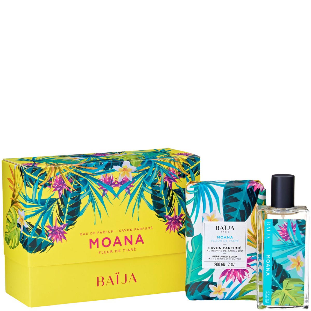 Coffret Moana - Savon & eau de parfum - Fleur de tiaré & tubéreuse