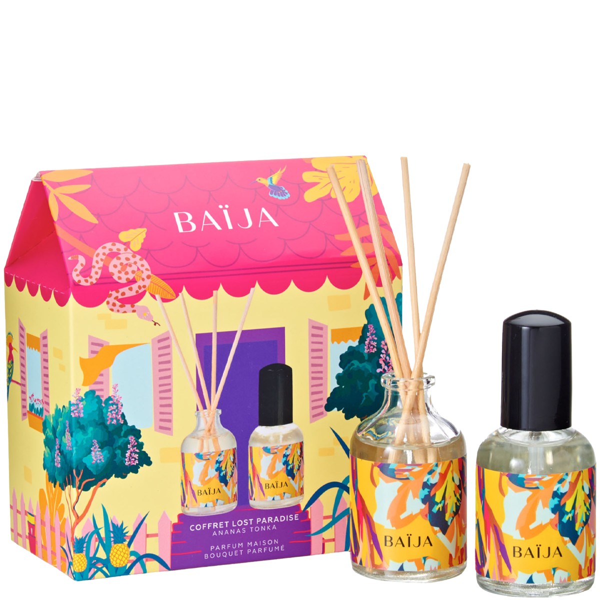 Coffret Lost Paradise - Bouquet & parfum d'intérieur - Ananas & tonka - 2 x 50 ml 