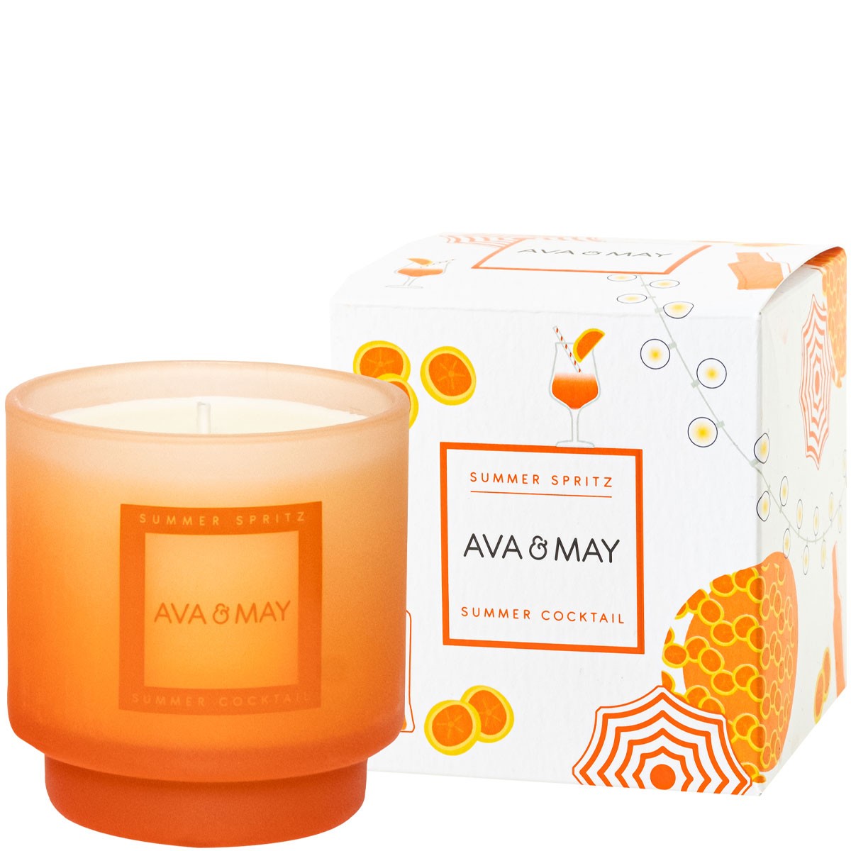 Bougie parfumée - Summer Spritz - Orange & vanille - 200 g