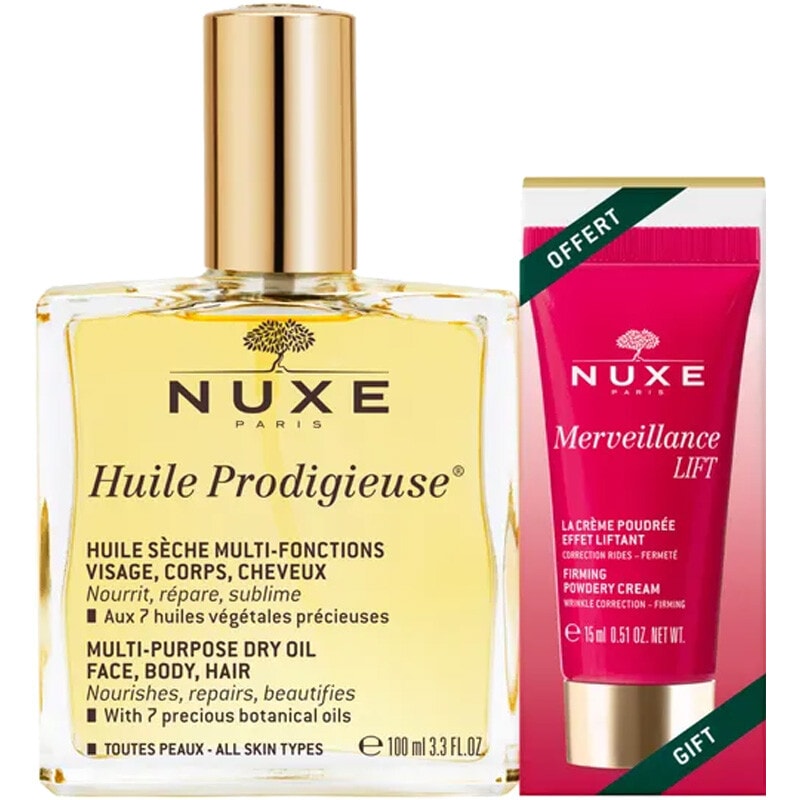 Huile Prodigieuse® Florale & mini crème Merveillance Lift - Visage, corps & cheveux