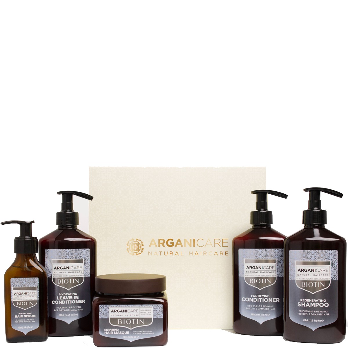 Coffret réparateur - Biotine - Cheveux secs & abîmés - 5 produits