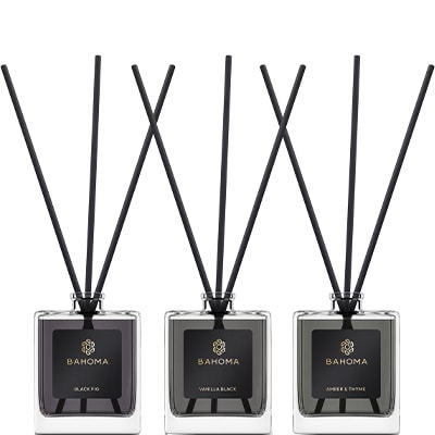 Coffret diffuseurs d'ambiance - Black Fig, Vanilla Black & Amber & Thyme - 3 x 50 ml