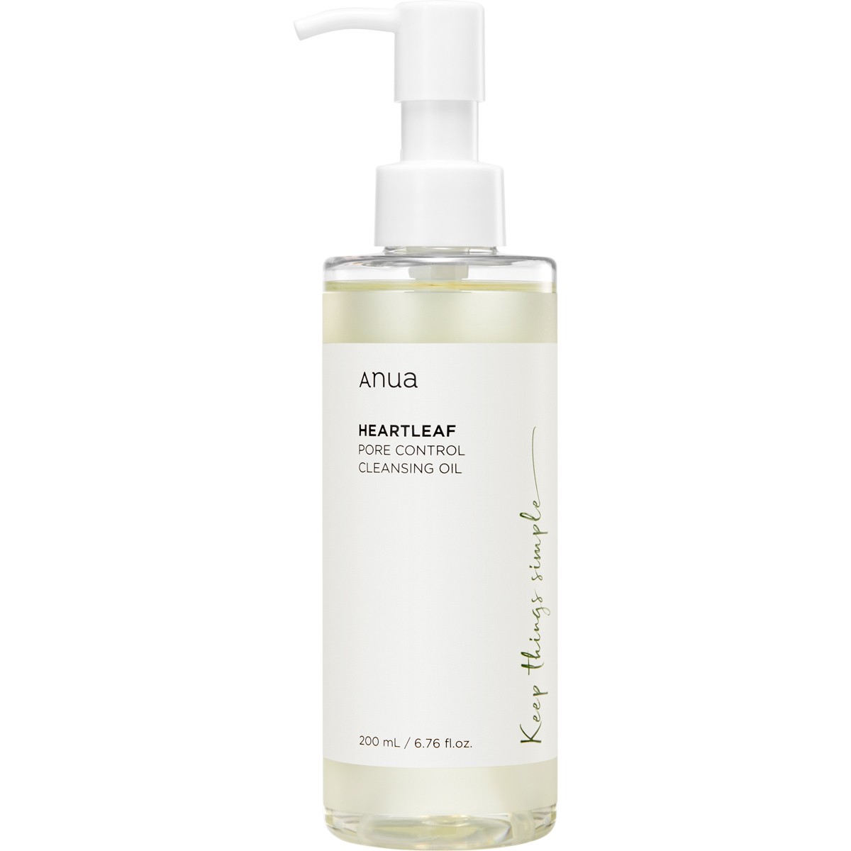 Anua - Huile nettoyante - Heartleaf - Peaux à tendance acnéiques - 200 ml