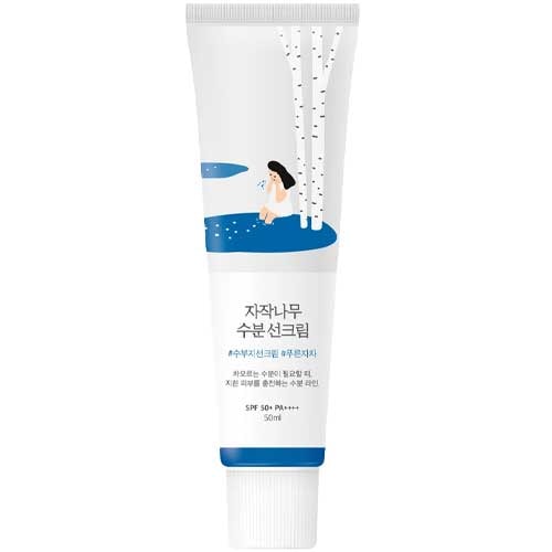 Round lab - Crème solaire - SPF 50 - Jus de bouleau & acide hyaluronique - Visage - 50 ml