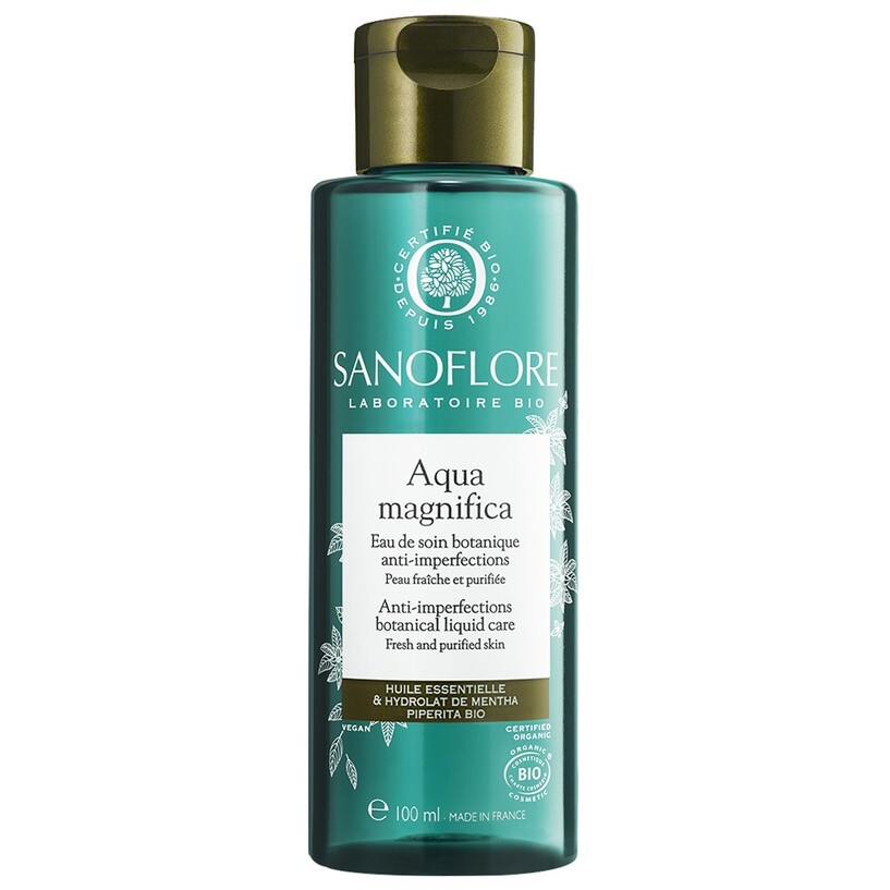 Eau de soin botanique anti-imperfections bio - Aqua magnifica - Peaux grasses ou à tendance acnéique - 100 ml
