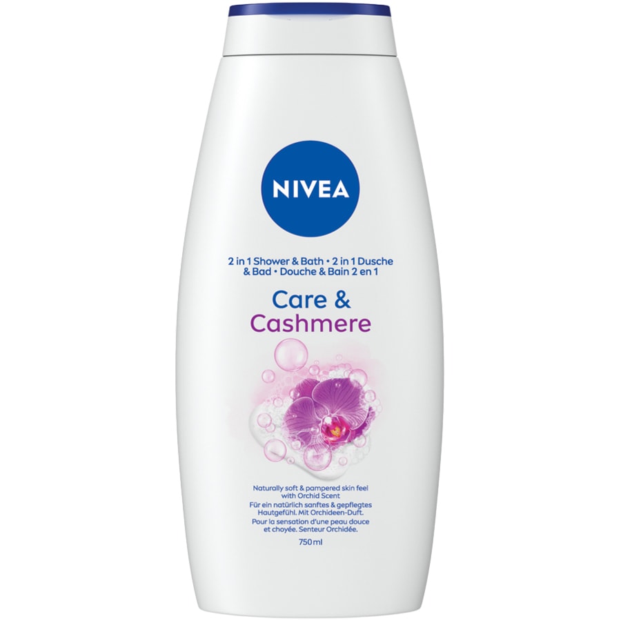 Gel douche 2 en 1 - Care & Cashmere - Vitamine C & E - Corps - 750 ml