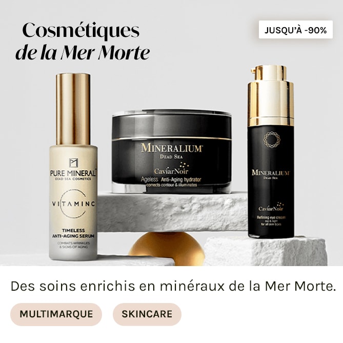 COSMETIQUES DE LA MER MORTE à prix discount sur BEAUTÉ PRIVÉE