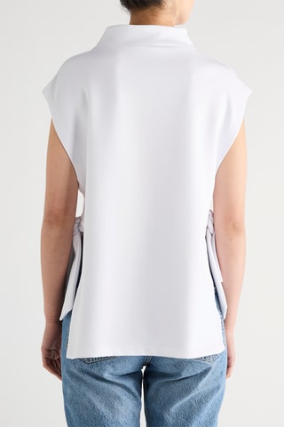 $Top en maille - Blanc