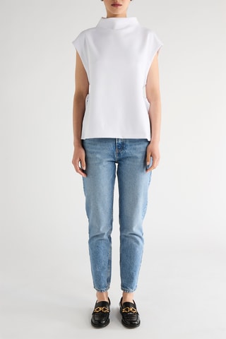 $Top en maille - Blanc