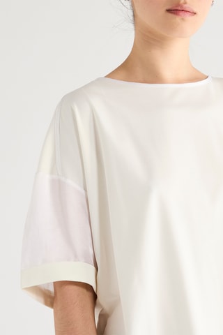$Blouse en soie - Blanc