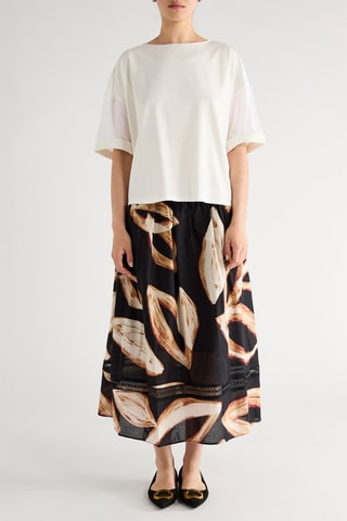 $Blouse en soie - Blanc