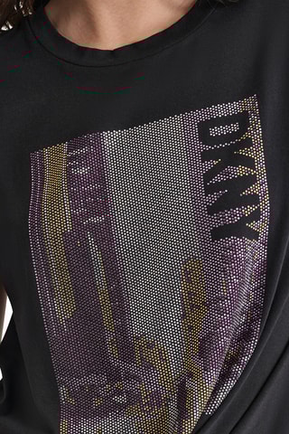 $T-shirt noué - Noir