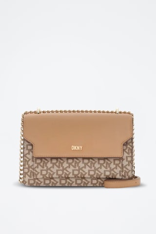 $Sac bandoulière en cuir - Beige