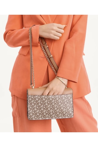 $Sac bandoulière en cuir - Beige