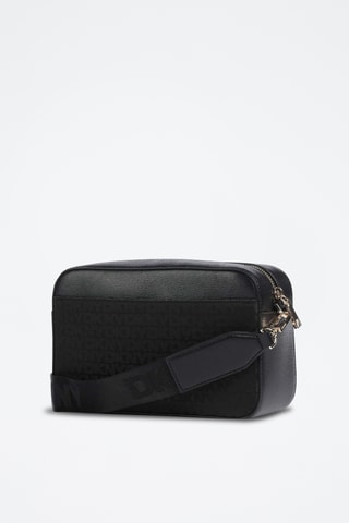 $Sac bandoulière en cuir - Noir