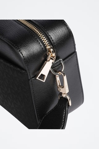 $Sac bandoulière en cuir - Noir