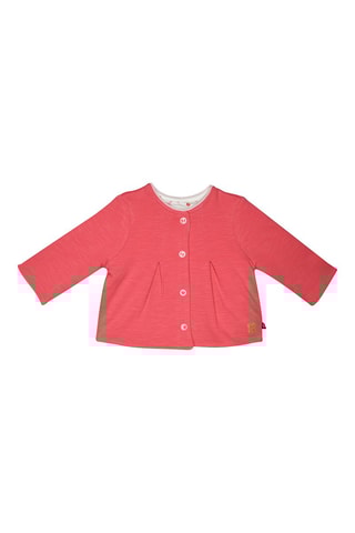 $Veste réversible - Fuchsia et blanc