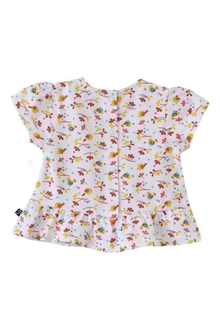 $T-shirt et short Emmanuella - Turquoise et blanc