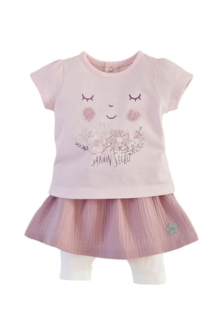 $T-shirt et jupe - Rose