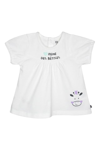 $T-shirt et short Grittie Lilas et blanc