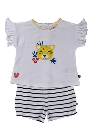 $T-shirt et short  -  Blanc