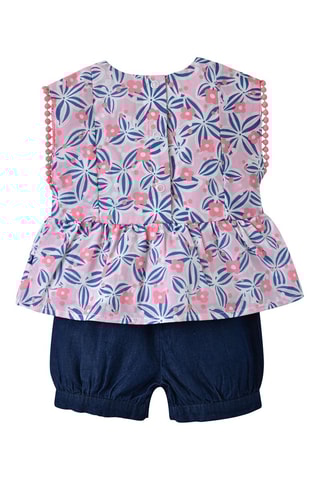 $Tunique et short Ellie - Rose et bleu