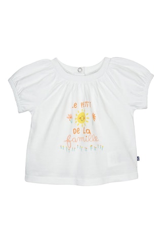 $T-shirt et short Grace - Orange et blanc