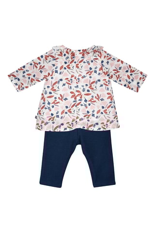 $Ensemble 3 pièces Glawdys - Bleu marine et rose
