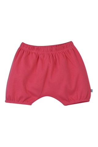 $Tunique et bloomer en coton biologique - Blanc et fuchsia