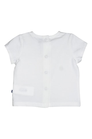$T-shirt et salopette - Blanc et rose