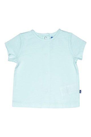 $T-shirt et salopette - Ciel et rose