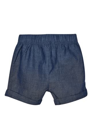$T-shirt et short en jean Liliane - Blanc et bleu